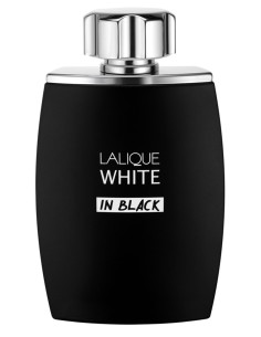 Lalique White in Black - a contrasting white and black wood fragrance