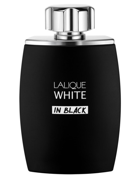 Lalique White in Black - a contrasting white and black wood fragrance