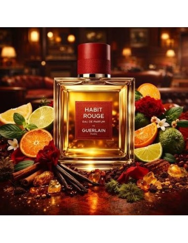 Guerlain Habit Rouge EDP - a classic leather-spicy fragrance for the sophisticated man