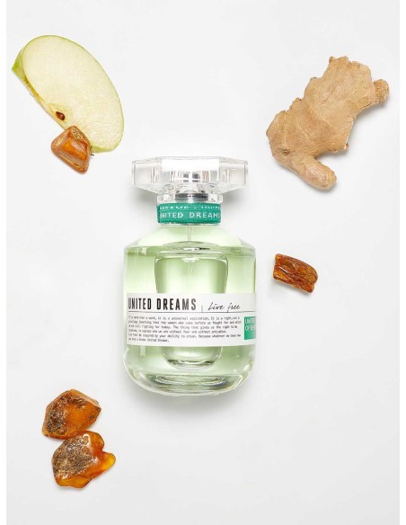 Benetton United Dreams Live Free - a youthful, joyful floral-fruity fragrance for women