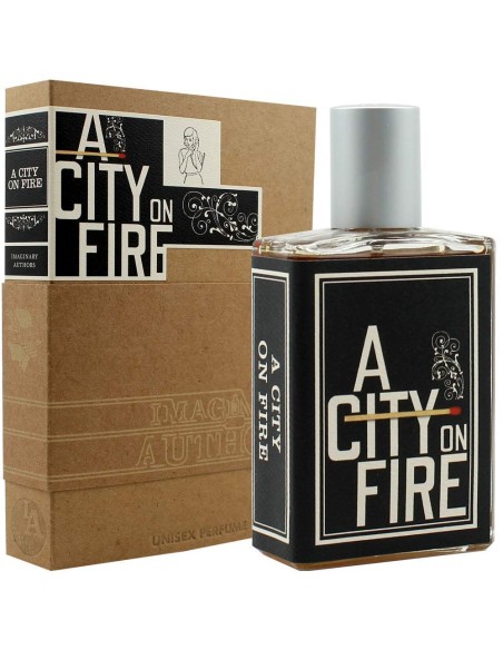 A City On Fire - a smoky, intense fragrance with fire and wood notes from Imaginary Authors