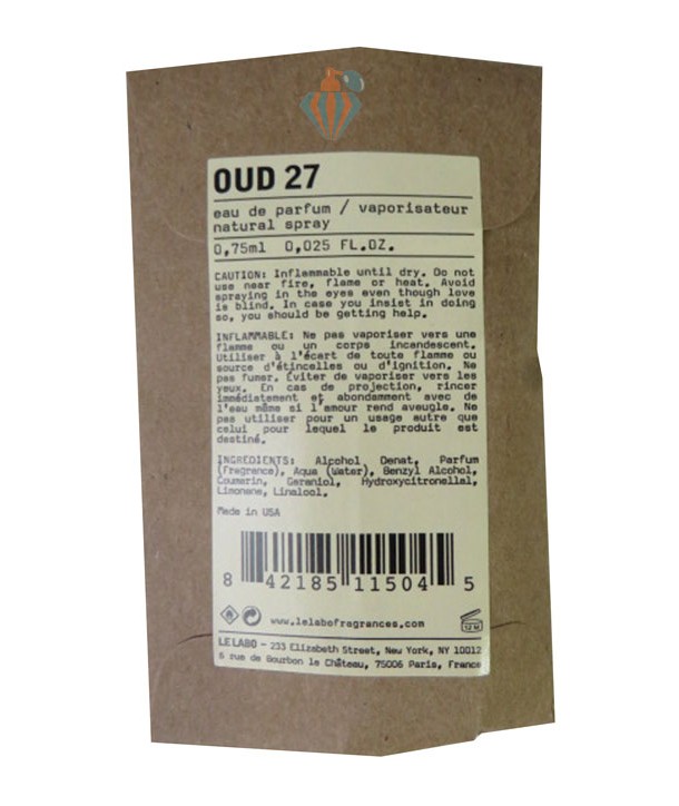 سمپل لی لابو عود 27 Sample Le Labo Oud 27