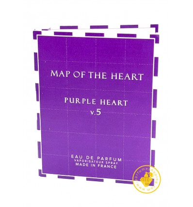 سمپل مپ اف د هارت پرپل هارت زنانه Sample Map Of The Heart Purple Heart V 5