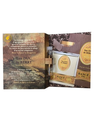 Rue Rance Eau Duc De Berry for Men 1.5ml edt | Perfume Sample