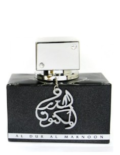 Lattafa Al Dur Al Maknoon Silver - a luxurious silver fragrance with oud and amber notes